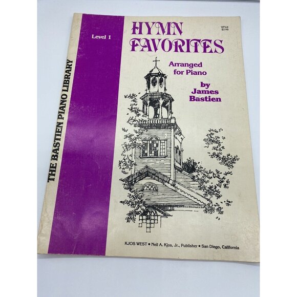 Hymn Favorites Level 1 James Bastien Arranged for Piano WP44 Sheet Music - Picture 1 of 7